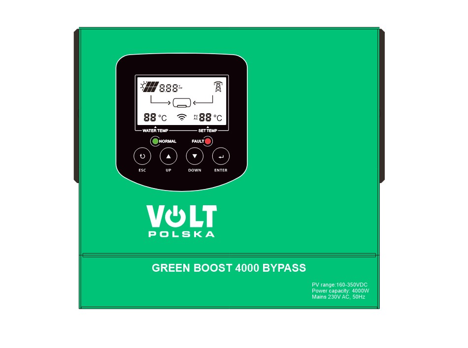 KONTROLER SOLARNY GREEN BOOST 4000 BYPASS 160-350
