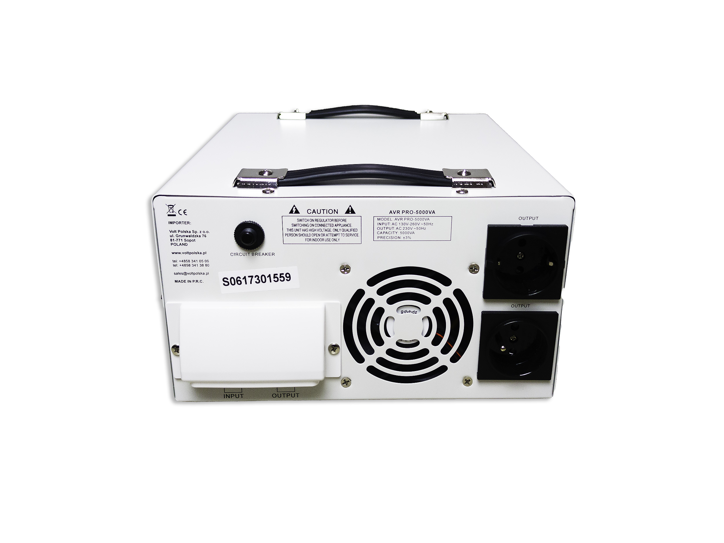 AVR PRO 5000 (5000VA) STABILIZATOR NAPIĘCIA SIECIOWEGO 03