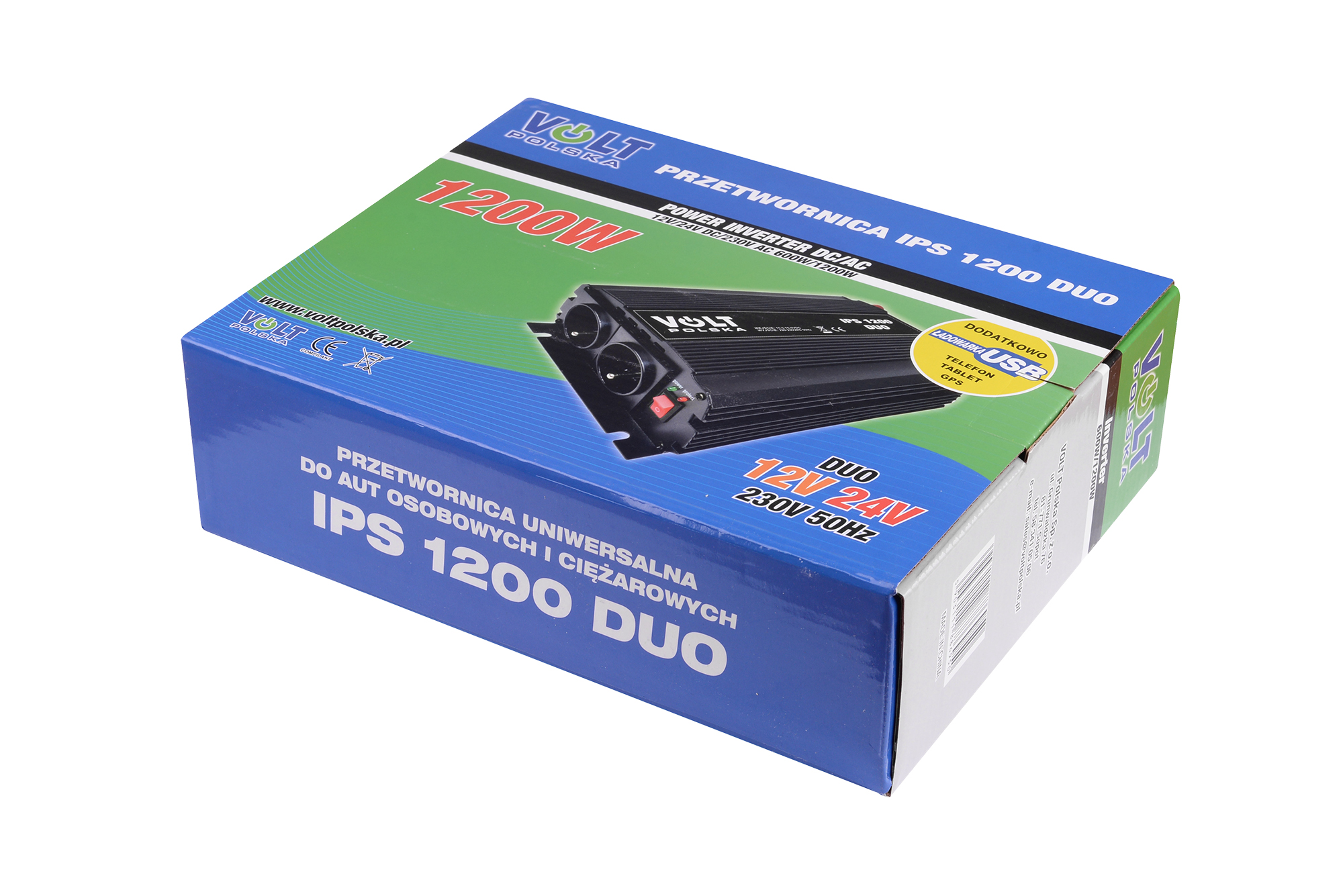 IPS 1200 DUO 12-24-230V (6001200W) PRZETWORNICA NAPIĘCIA