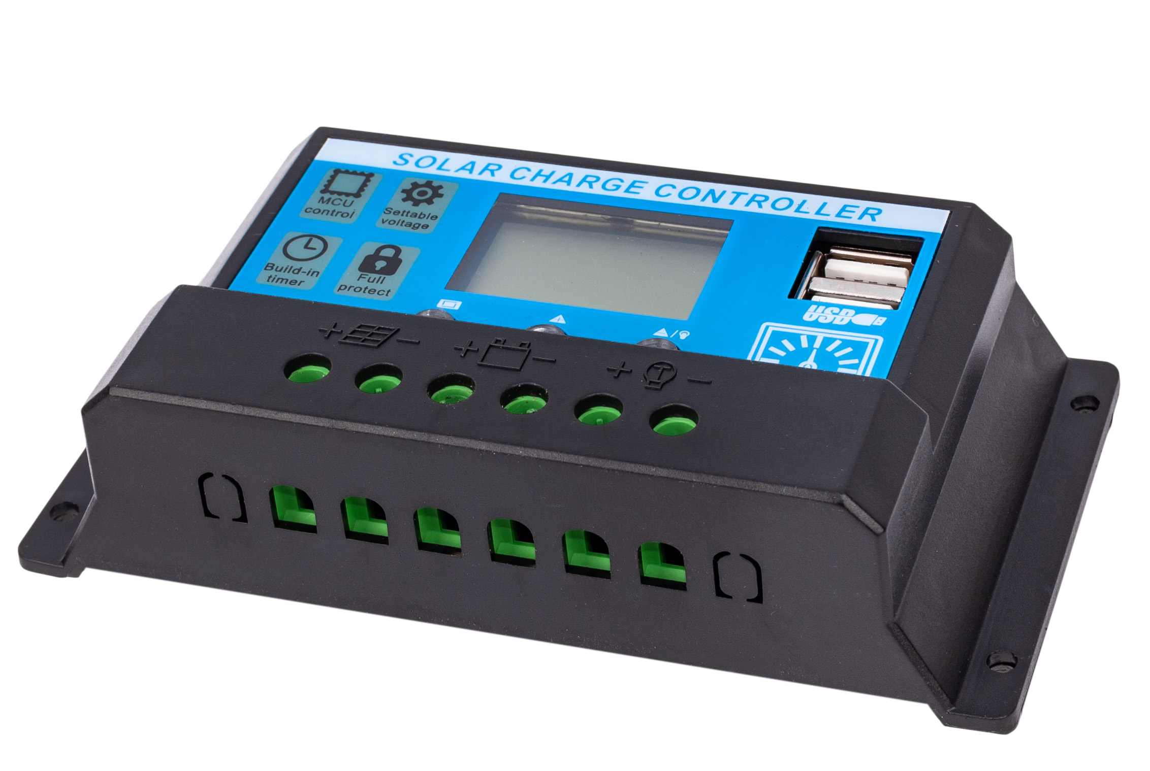 SOL PWM 20A 2xUSB REGULATOR SOLARNY