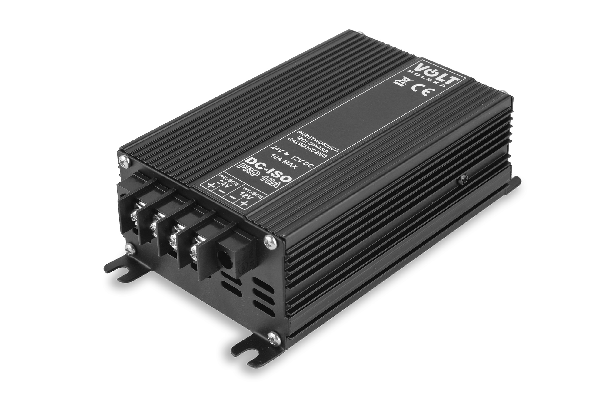 DC ISO PRO 10A 24VDC-12VDC BEZZAKŁÓCENIOWA + IZOLOWANA PRZETWORNICA NAPIĘCIA DCDC (2)