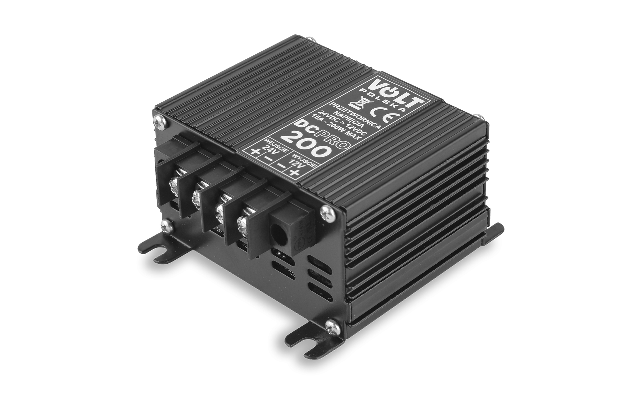 DC PRO 200 24VDC-12VDC BEZZAKŁÓCENIOWA PRZETWORNICA NAPIĘCIA DCDC (2)