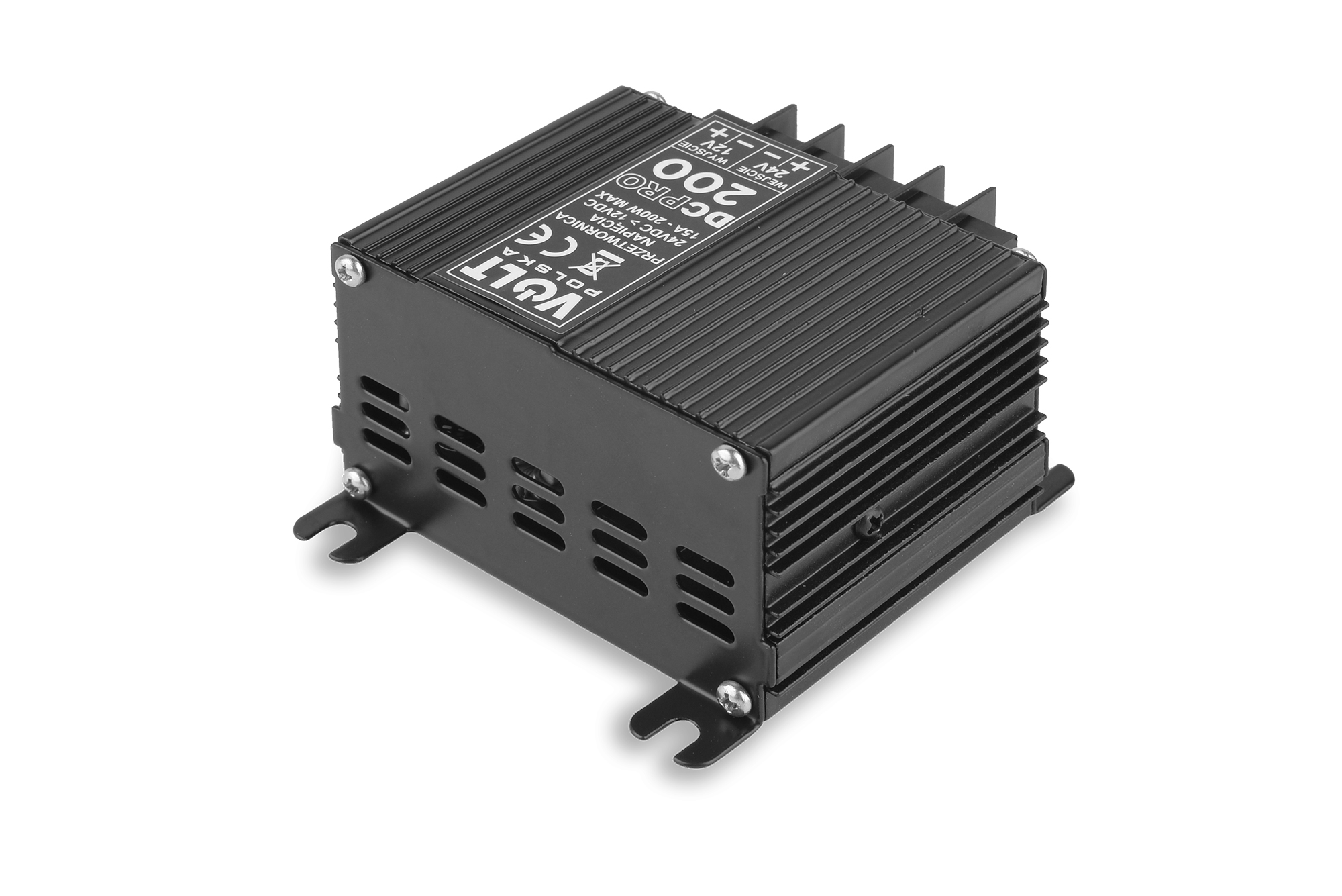 DC PRO 200 24VDC-12VDC BEZZAKŁÓCENIOWA PRZETWORNICA NAPIĘCIA DCDC (3)