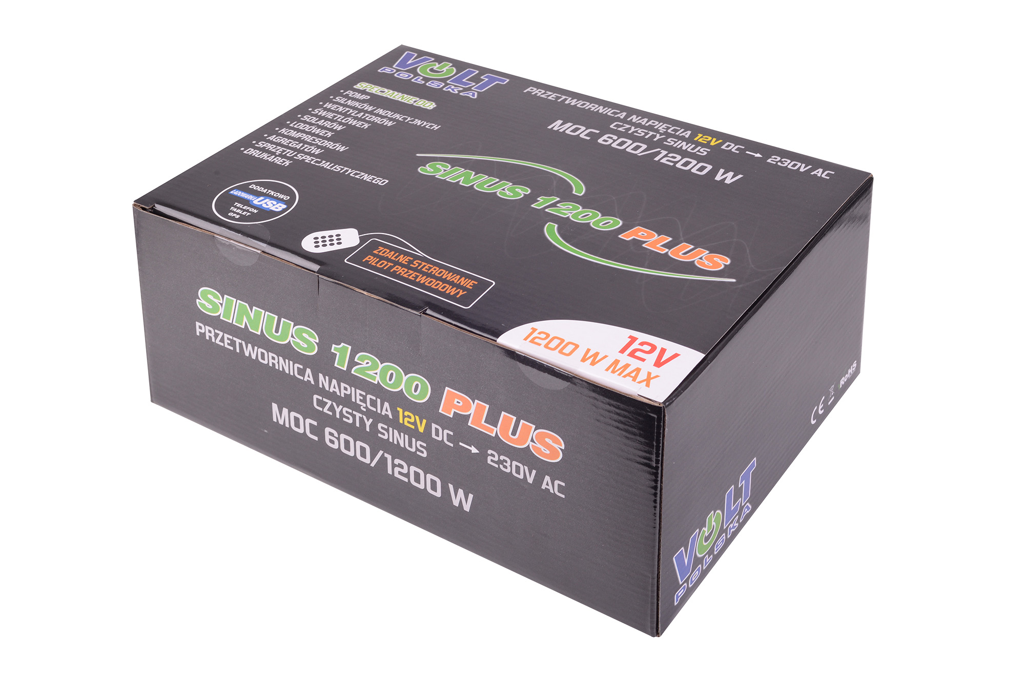 SINUS PLUS 1200 12230V (6001200W) PRZETWORNICA NAPIĘCIA DO KAMPERA