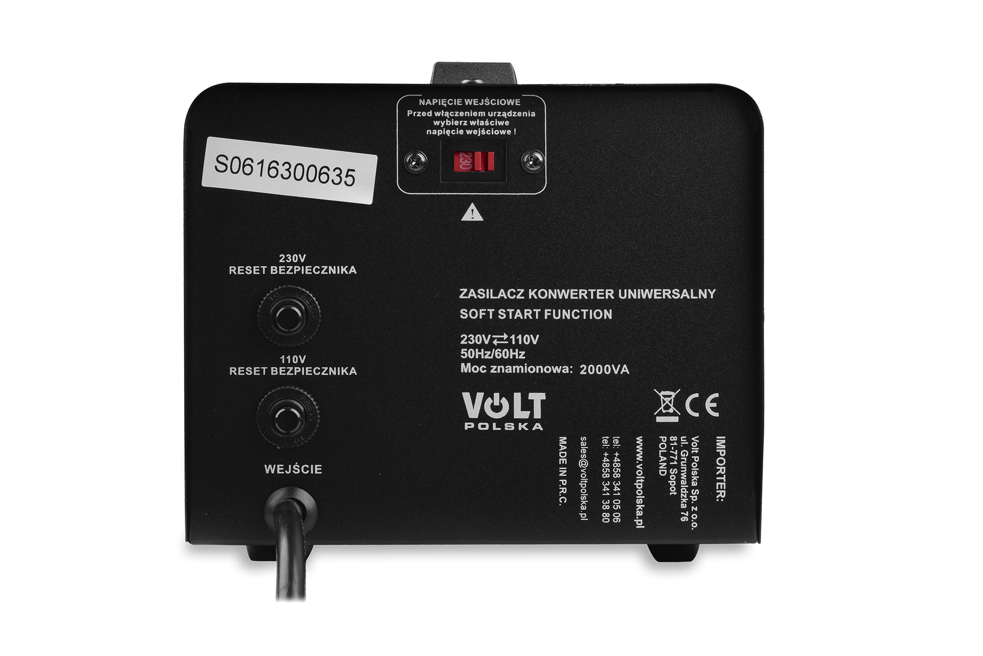 VP 2000 230VAC 110VAC KONWERTER NAPIĘCIA (4)