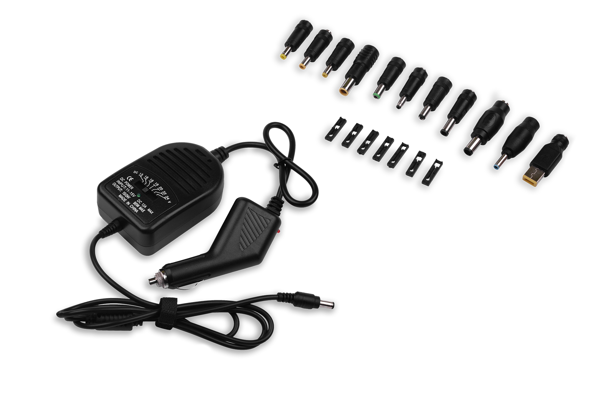 ZASILACZ LAPTOPOWY SAMOCHODOWY DC 90W 12V (2)