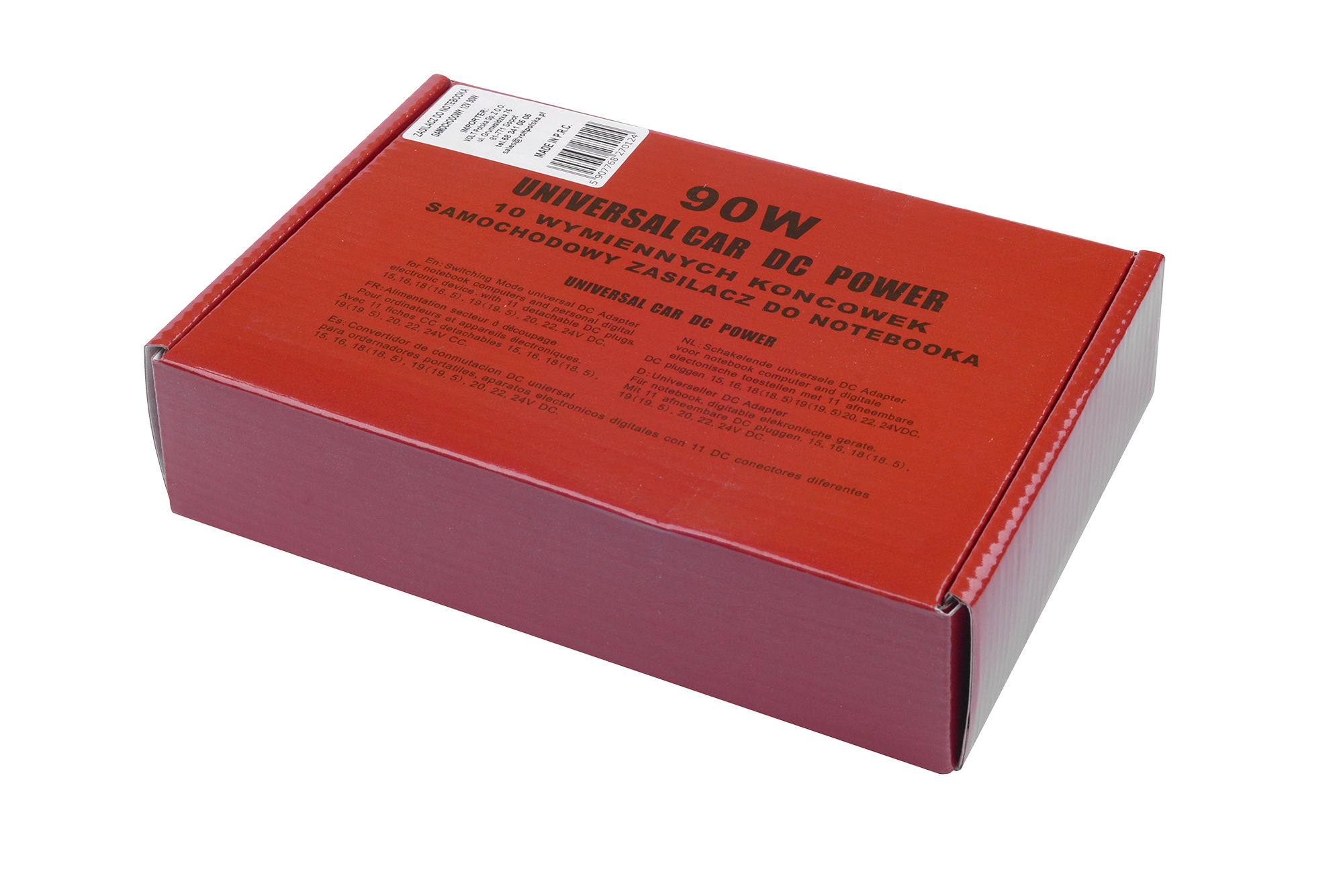 ZASILACZ LAPTOPOWY SAMOCHODOWY DC 90W 12V